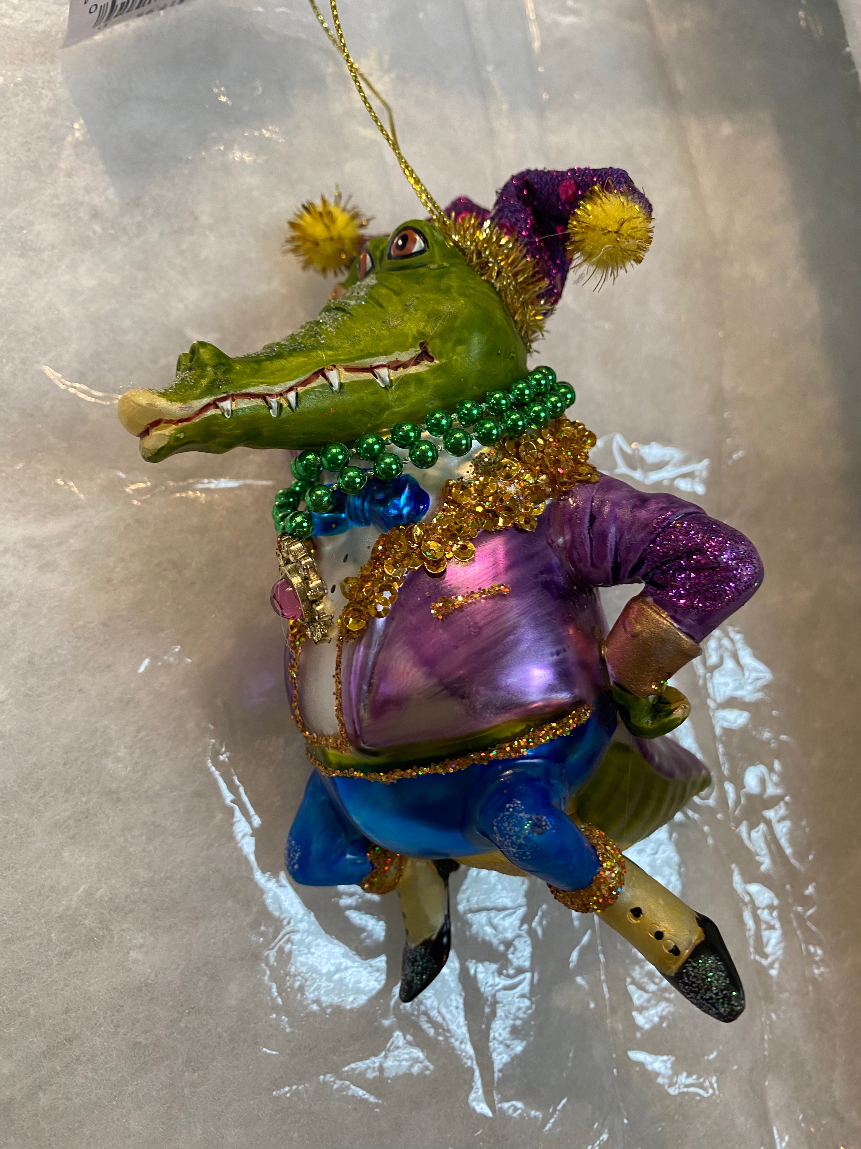 December Diamonds - Mr. Mardi Gras Crocodile