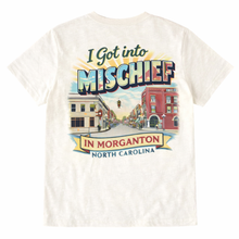 Load image into Gallery viewer, I Got Into Mischief in Morganton T-Shirt – Adult Tee | Merrill Mischief NC
