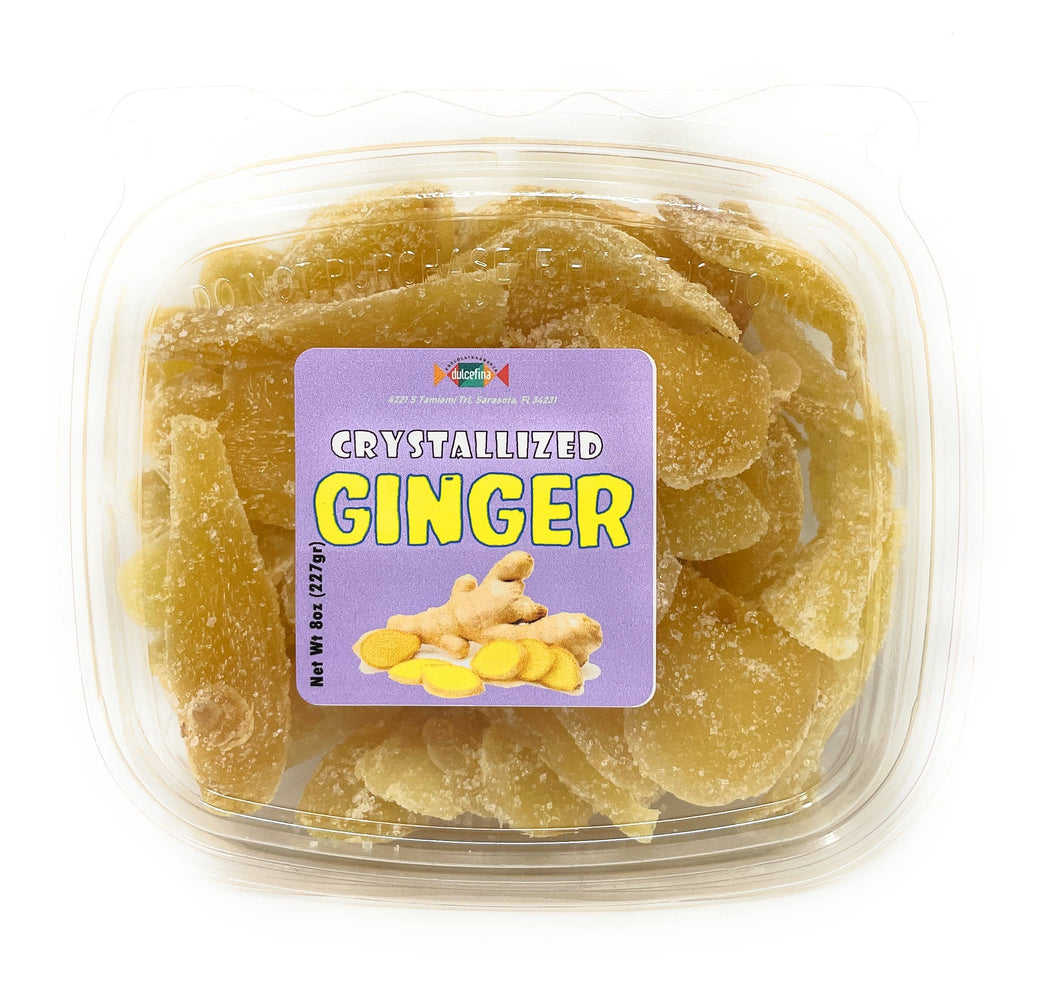 Ginger slices Crystallized 8oz Tub