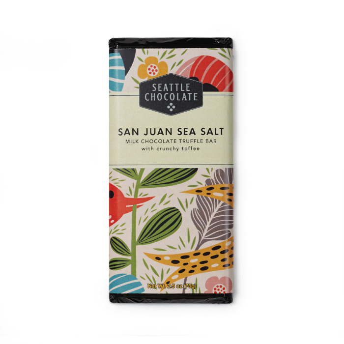 San Juan Sea Salt Truffle Bar - Seattle Chocolate