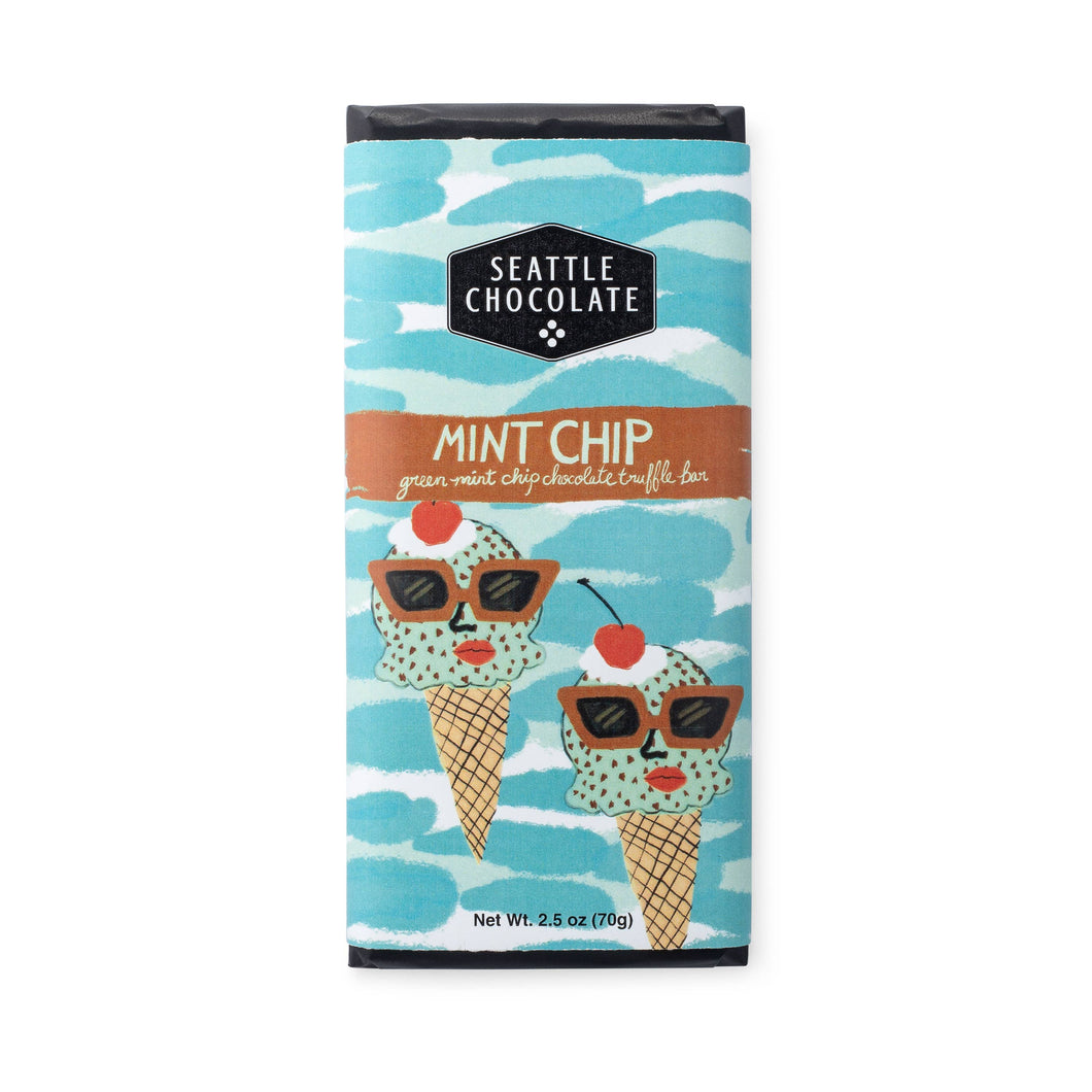Mint Chip Truffle Bar - Seattle Chocolate