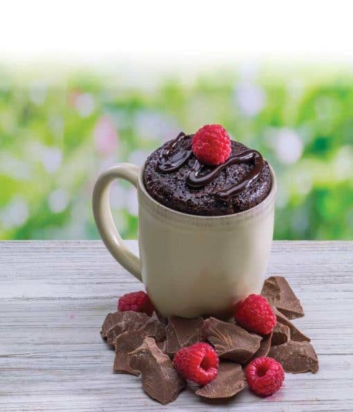Chocolate Raspberry Cheesecake Brownie Microwave  Single