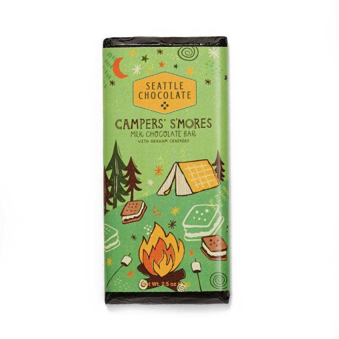 Campers' S'mores Truffle Bar - Seattle Chocolate
