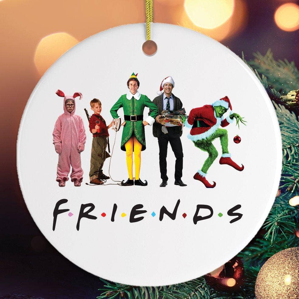 Christmas Movie Characters Friends Ornament