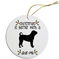 Shar-Pei Round Christmas Ornament