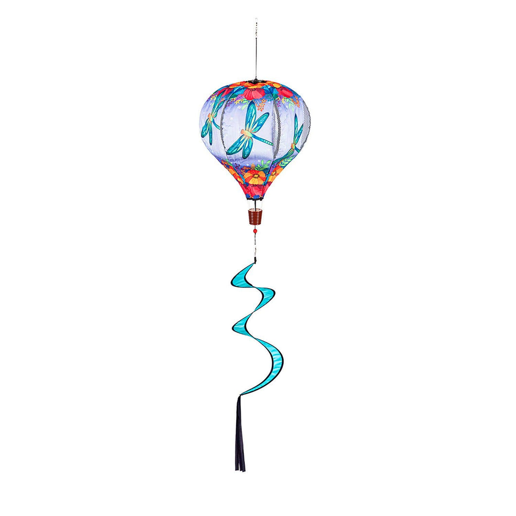 Fluttering Dragonfly Burlap Animated Balloon Spinner
