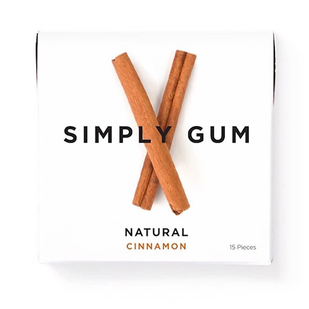 Simply Gum Cinnamon Natural Chewing Gum - 15 pieces