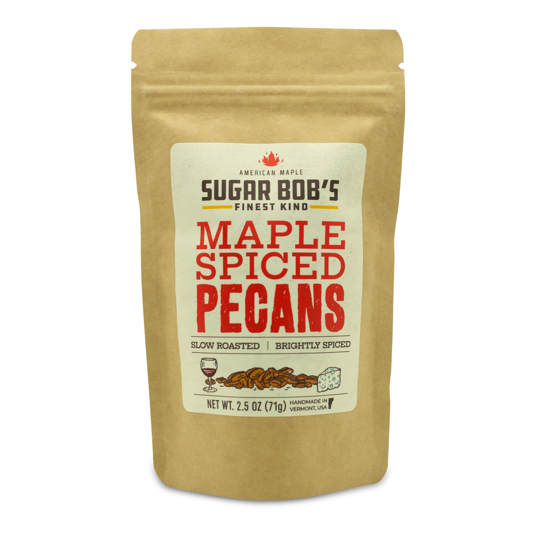 Maple Spiced Pecans 2.5oz Resealable Pouch
