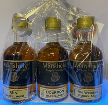Load image into Gallery viewer, Barrel Aged Maple Syrup Gift Pack - 3 bottle sampler set
