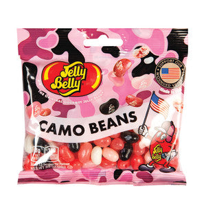 JELLY BELLY-BEANANZA-CAMO BEANS-PINK-3.5OZ