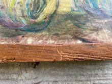 Load image into Gallery viewer, Red Barn in the Blue Ridge Mountains. Original reclaimed wood painting.
