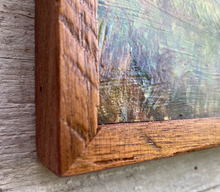 Load image into Gallery viewer, Red Barn in the Blue Ridge Mountains. Original reclaimed wood painting.
