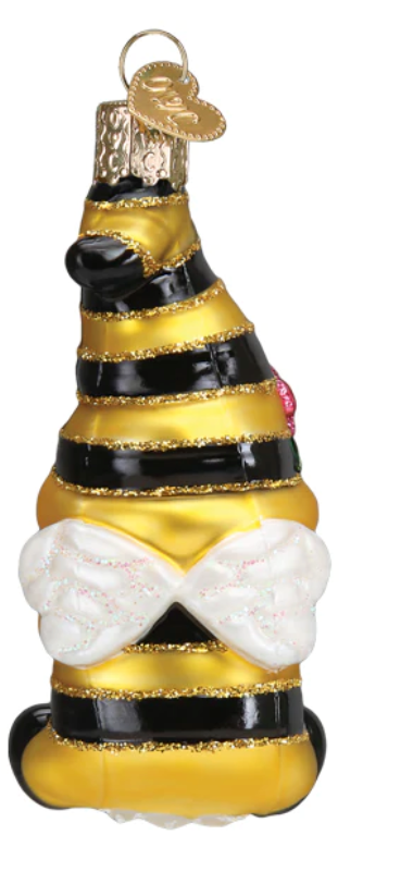 Bee Happy Gnome Ornament - Old World Christmas
