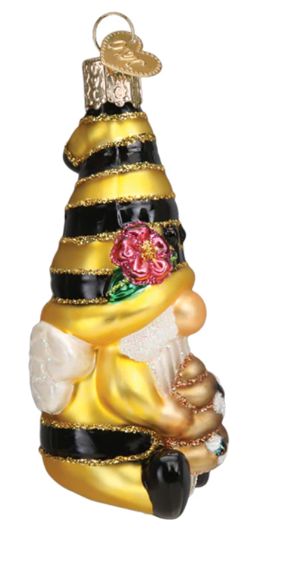 Bee Happy Gnome Ornament - Old World Christmas