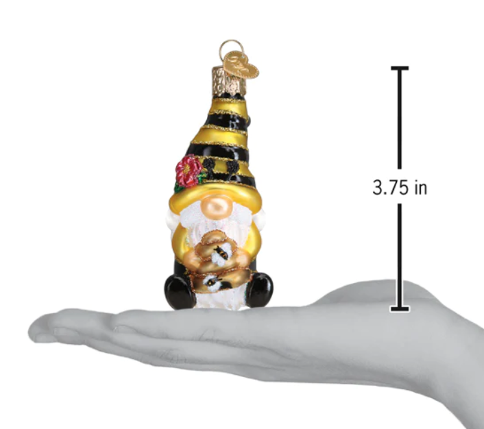 Bee Happy Gnome Ornament - Old World Christmas