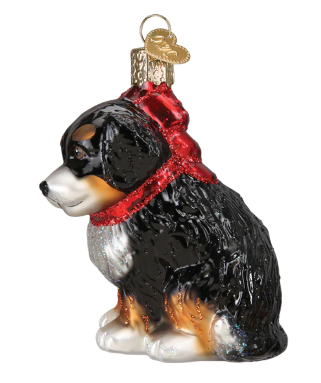 Bernedoodle Puppy Ornament - Old World Christmas