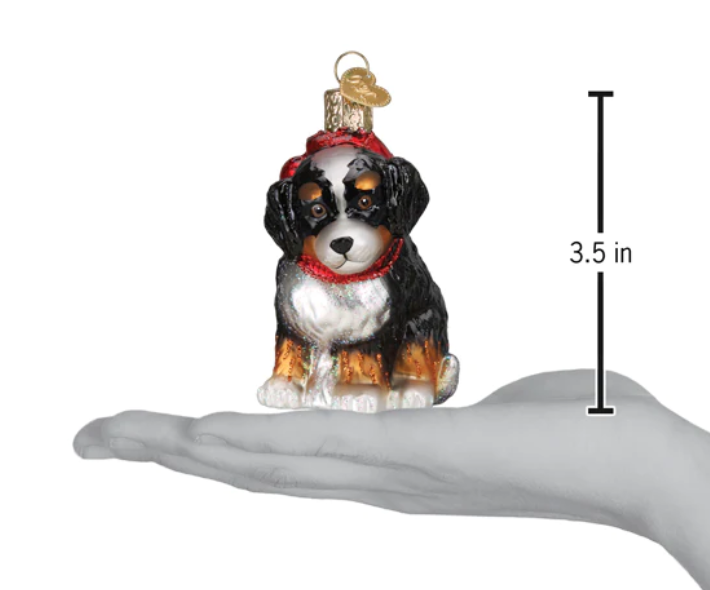 Bernedoodle Puppy Ornament - Old World Christmas