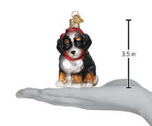 Load image into Gallery viewer, Bernedoodle Puppy Ornament - Old World Christmas
