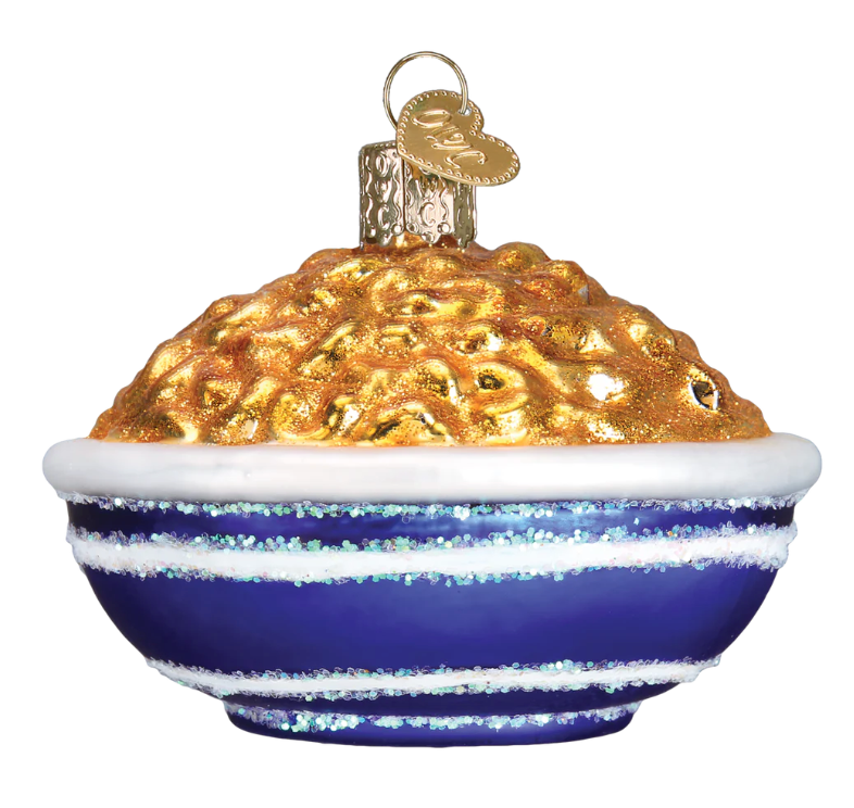 Bowl of Mac & Cheese Ornament - Old World Christmas