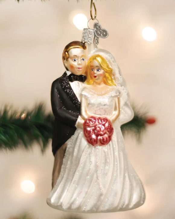 Bridal Couple - Old World Christmas Ornament