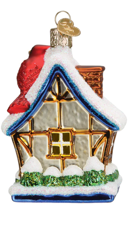Cardinal Birdhouse Ornament - Old World Christmas