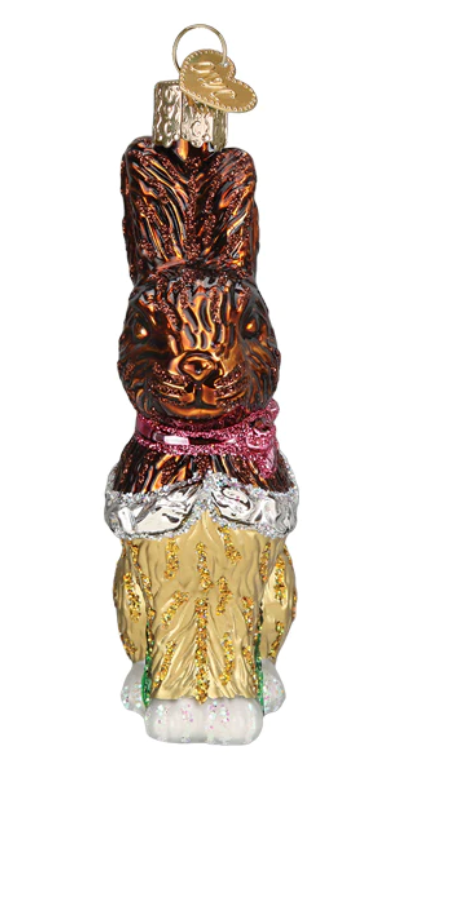 Chocolate Easter Bunny Ornament - Old World Christmas