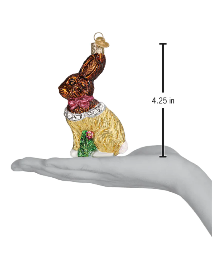 Chocolate Easter Bunny Ornament - Old World Christmas