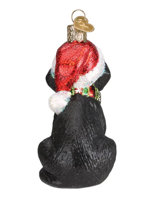 Holiday Black Labrador Pup Ornament - Old World Christmas
