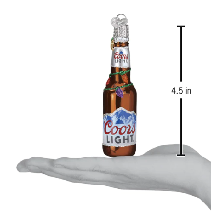 Holiday Coors Light Bottle - Old World Christmas