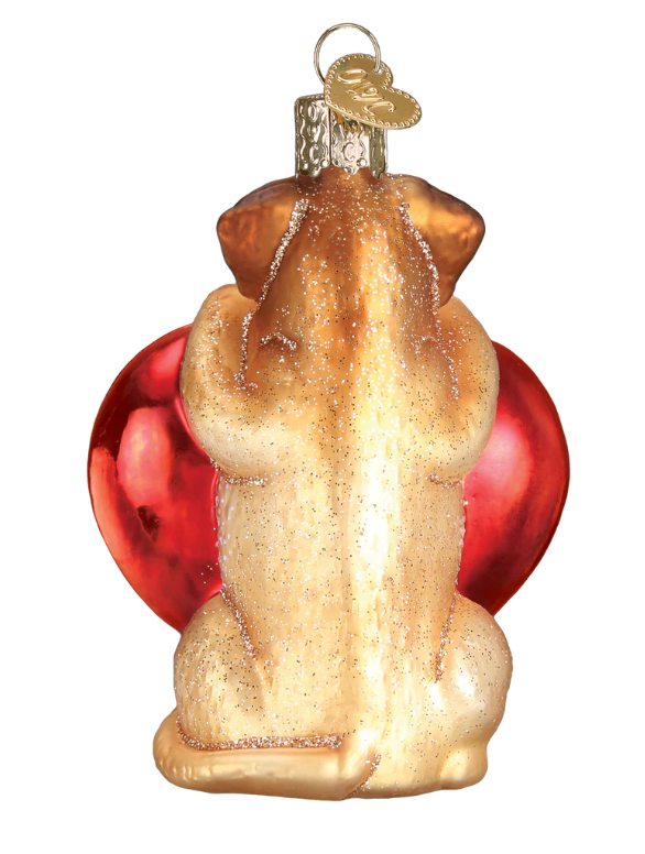 I Love My Dog Heart Ornament - Old World Christmas