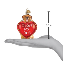 Load image into Gallery viewer, Copy of I Love My Dog Heart Ornament - Old World Christmas
