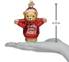 Load image into Gallery viewer, I Love You More Bear Ornament - Old World Christmas
