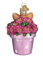 Load image into Gallery viewer, Kitten in Flower Pot Ornament - Old World Christmas
