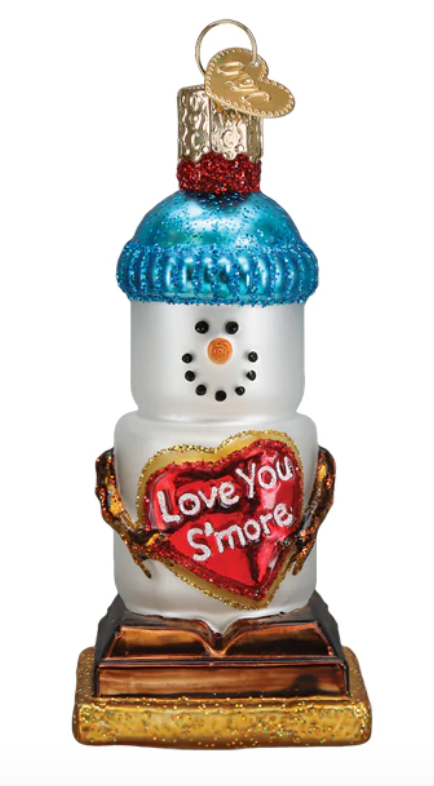 Love You S'More Snowman Ornament - Old World Christmas