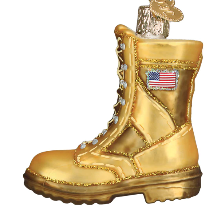 Military Boot Ornament - Old World Christmas
