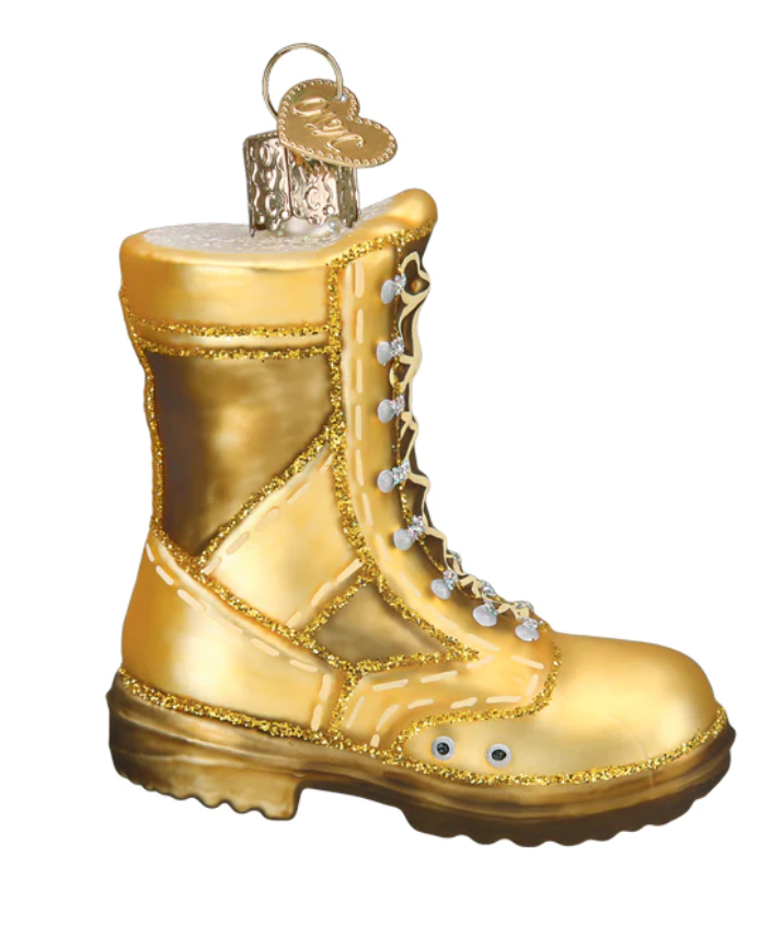 Military Boot Ornament - Old World Christmas