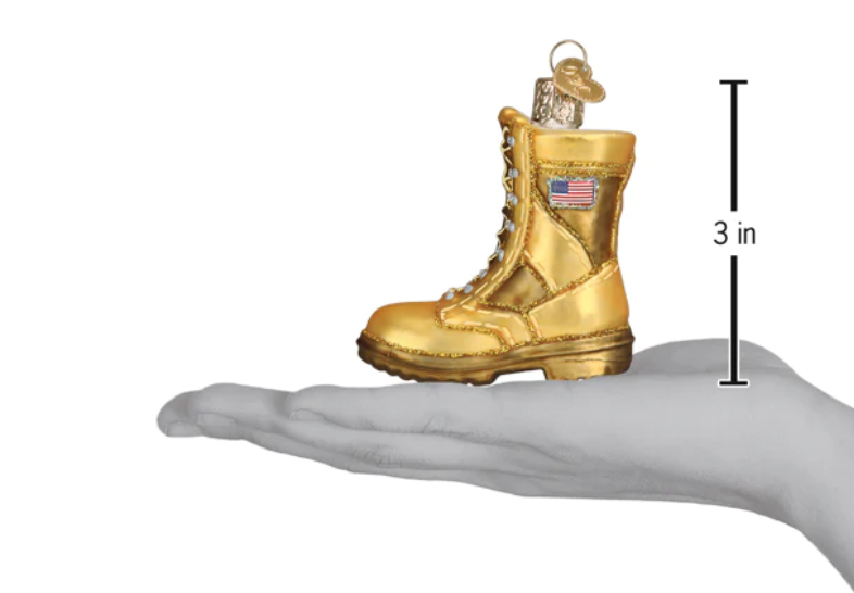 Military Boot Ornament - Old World Christmas