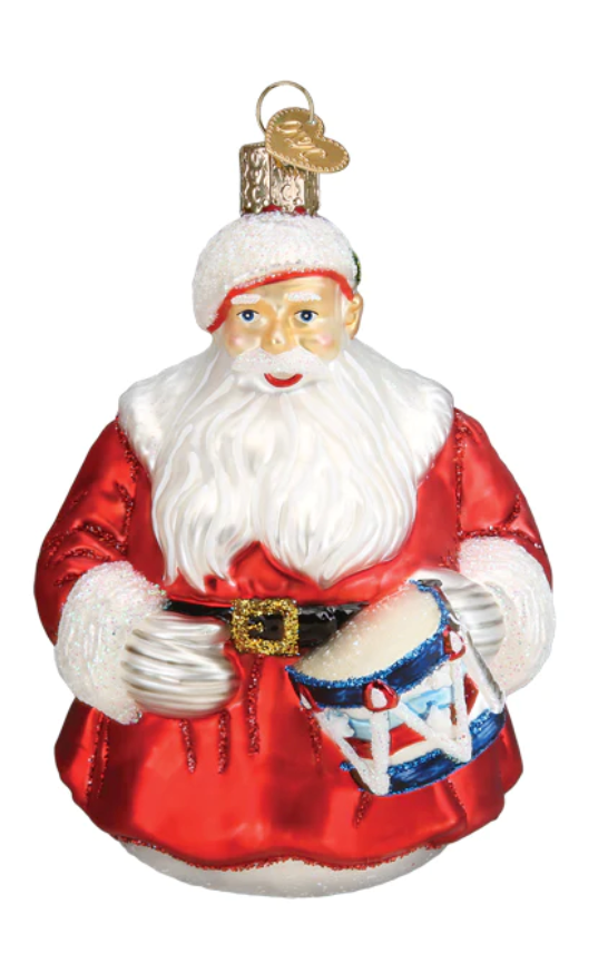 Norman Rockwell Iconic Santa Ornament - Old World Christmas