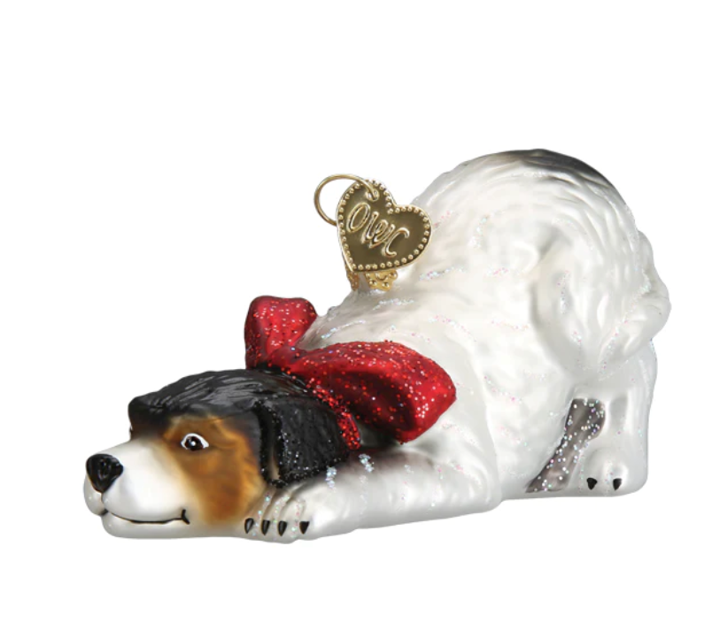 Norman Rockwell Signature Dog Ornament - Old World Christmas