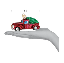 Load image into Gallery viewer, Old Truck with Tree Ornament - Old World Christmas
