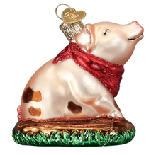 Load image into Gallery viewer, Piggy in the Puddle Ornament - Old World Christmas
