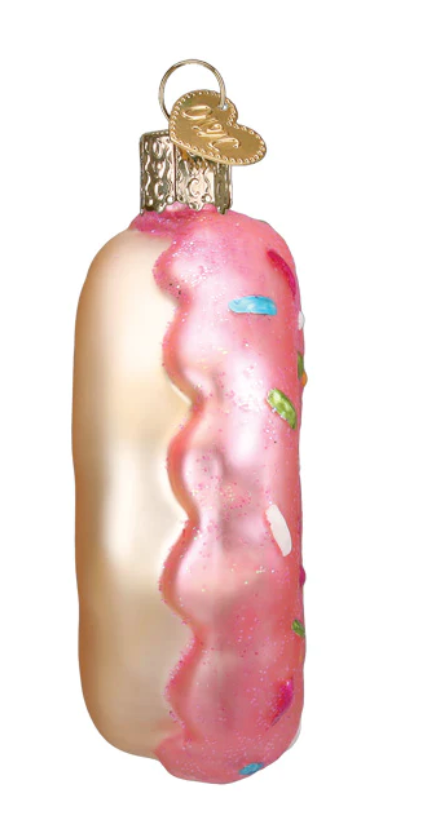 Pink Sprinkle Donut Ornament - Old World Christmas
