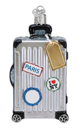 Rolling Suitcase Ornament - Old World Christmas