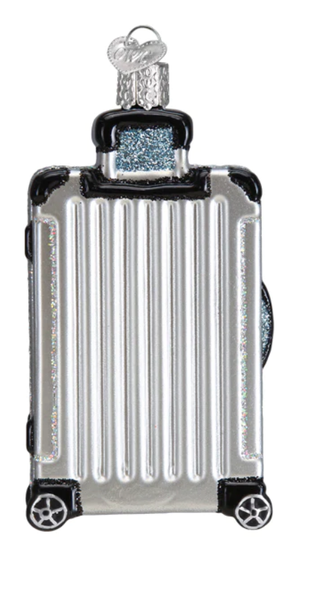 Rolling Suitcase Ornament - Old World Christmas