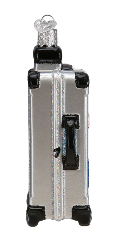 Rolling Suitcase Ornament - Old World Christmas