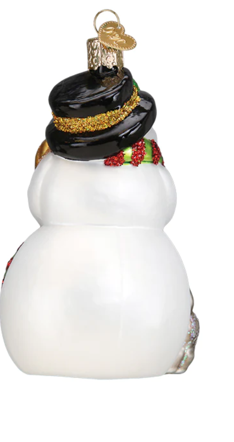 Snowman with Playful Pets Ornament - Old World Christmas