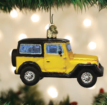 Load image into Gallery viewer, Yellow &quot;Jeep&quot; Sports Utility Vehicle Ornament - Old World Christmas
