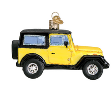 Load image into Gallery viewer, Yellow &quot;Jeep&quot; Sports Utility Vehicle Ornament - Old World Christmas
