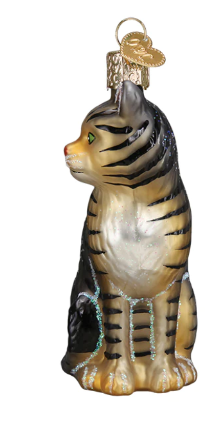Tabby Cat Ornament - Old World Christmas