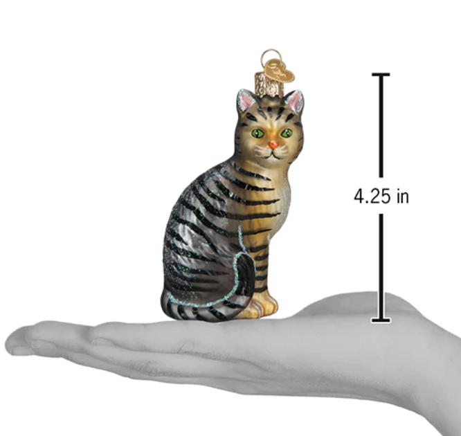 Tabby Cat Ornament - Old World Christmas